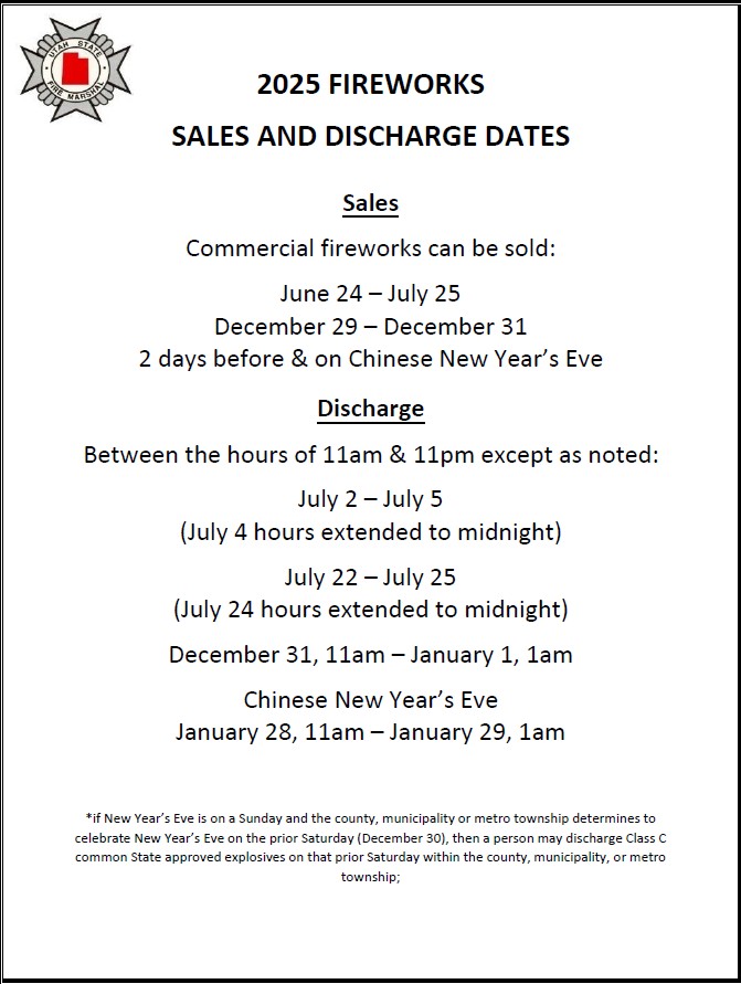 Firework dates