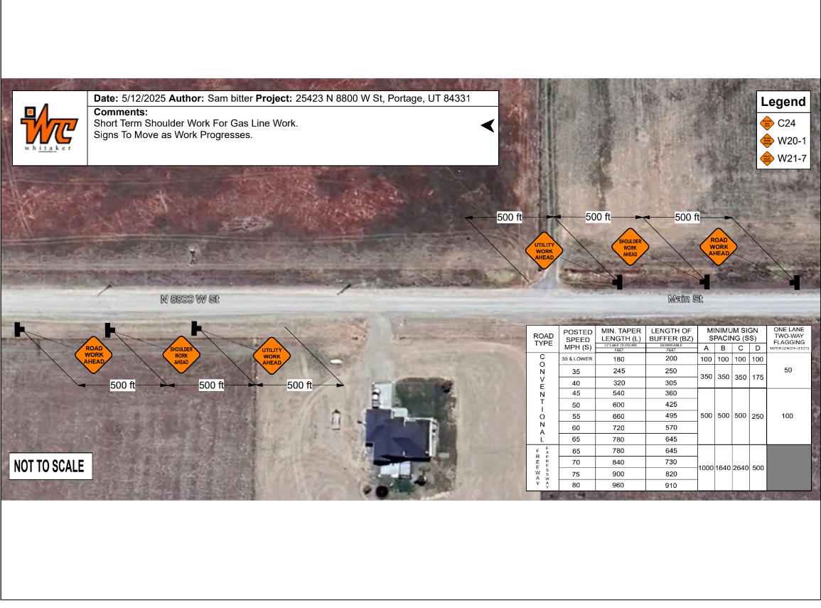 Map for gaslines
