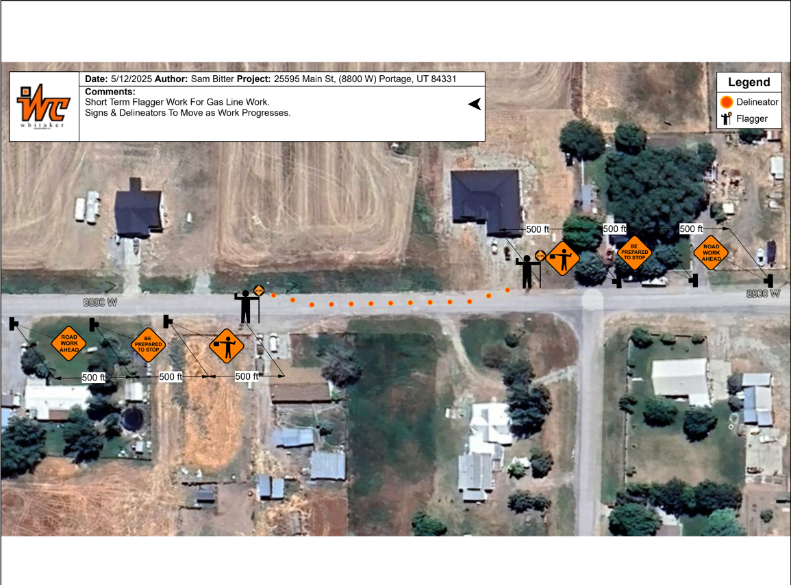 Map for gaslines